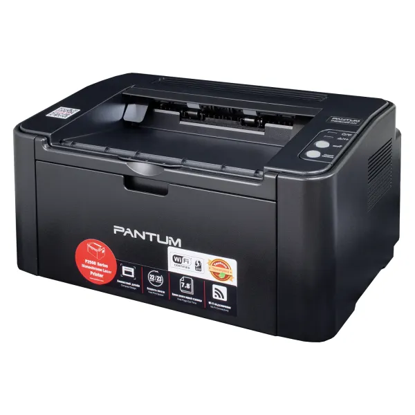 Принтер лазерный P2500NW A4, Wi-Fi Pantum (P2500NW) - Фото 2