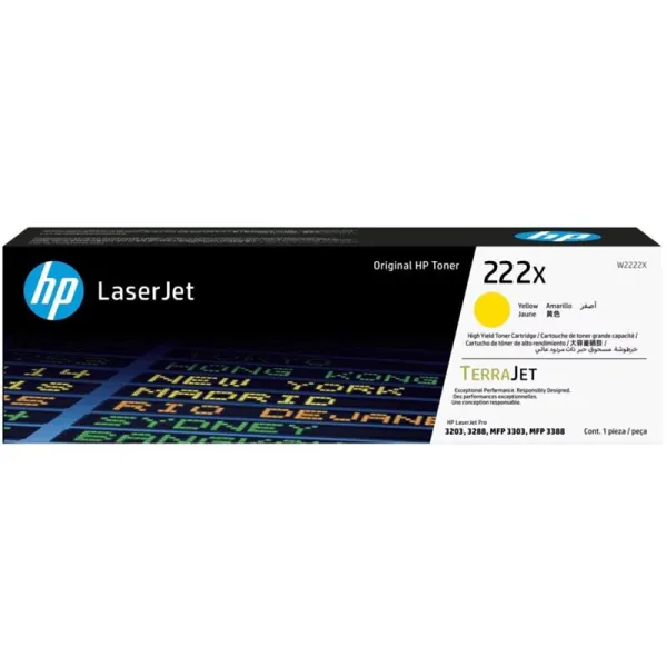 Картридж 222X жовтий HP (W2222X)