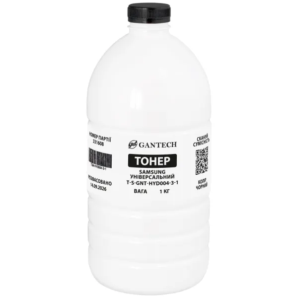 Тонер Samsung универсальный флакон, 1 кг GNT toner (TSM-HYD004-3-1)
