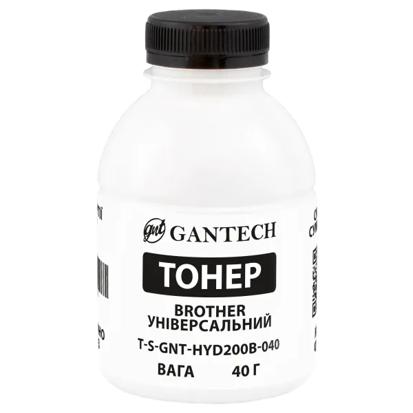 Тонер Brother универсальный флакон, 40 г GNT toner (TSM-HYD200B-040)