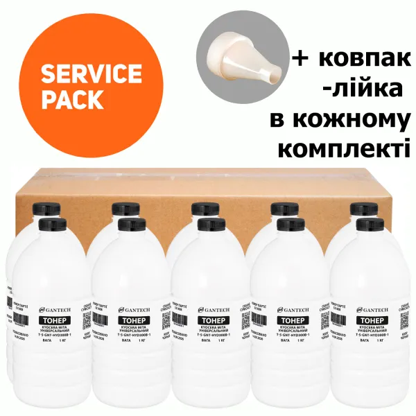 Тонер Kyocera Mita універсальний Service Pack, 10х1 кг GNT toner (TSM-HYD300B-10SP)