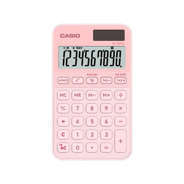 Калькулятор кишеньковий 10 розрядів світло--рожевий Casio (SL-310YC-LP-W-EP)