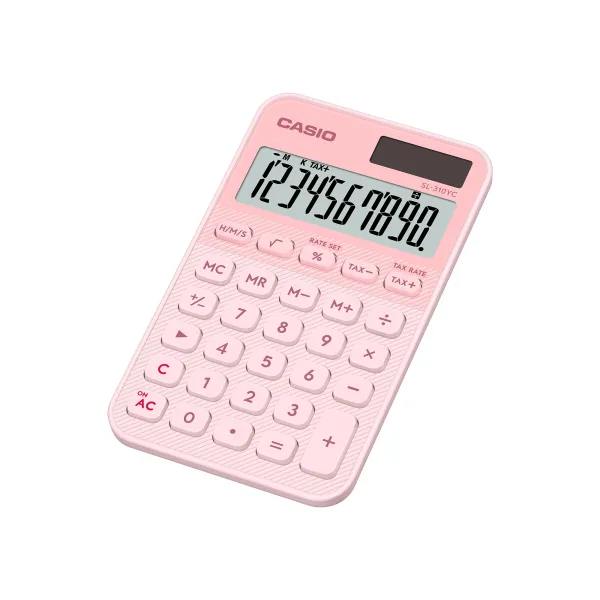 Калькулятор кишеньковий 10 розрядів світло--рожевий Casio (SL-310YC-LP-W-EP) - Фото 2