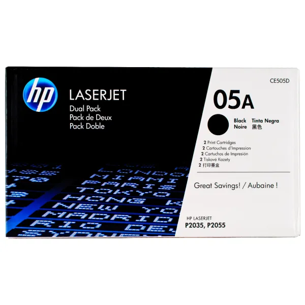 Картридж 05A черный HP (CE505D) - Фото 3