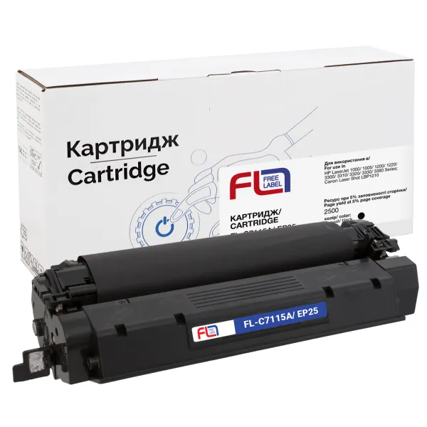 Картридж сумісний HP 15A (C7115A)/Canon EP-25 Free Label (FL-C7115A/EP25)